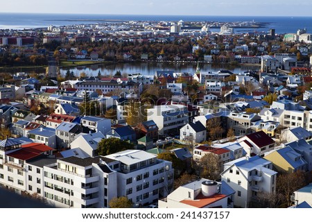 REYKJAVIK, ICELAND - OCTOBER 11th, 2014. Reykjavik, the capital city of Iceland on October 11th, 2014.