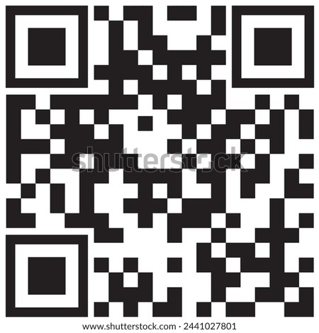 Label style QR Code e Symbol. QRCode isolated on white with numbers