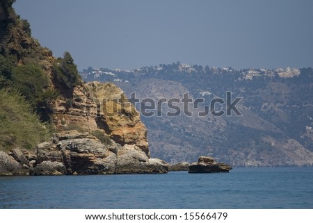 Seaside landscape in Spain