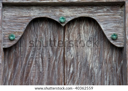 Wooden door frame background