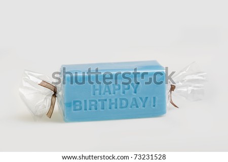 Happy birthday soap