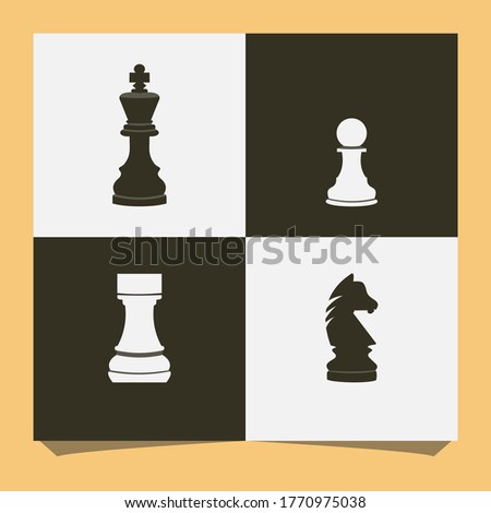 International chess day banner vector illustration template, chess vector design template