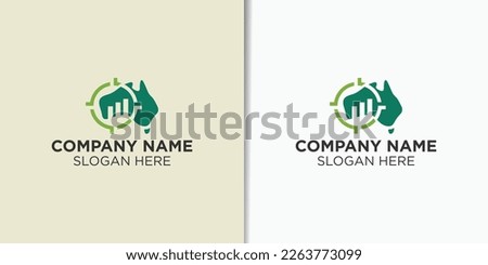 Australia economy logo vector, business logo template