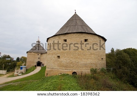 Russian fortress Old Ladoga (VIII century AD) the Volkhov region, Russia