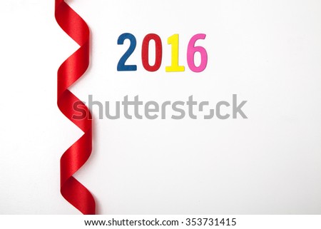 2016 Happy New Year On White Background Stock Photo 353731415 : Shutterstock