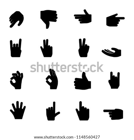Black Hand Symbol icon