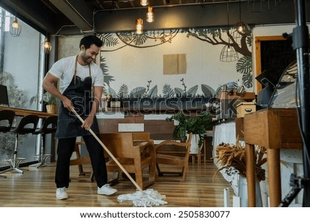 Similar – Image, Stock Photo Kitchen staff in Asian cafe