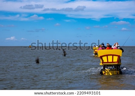 Similar – Image, Stock Photo Wadden car ride to Neuwerk