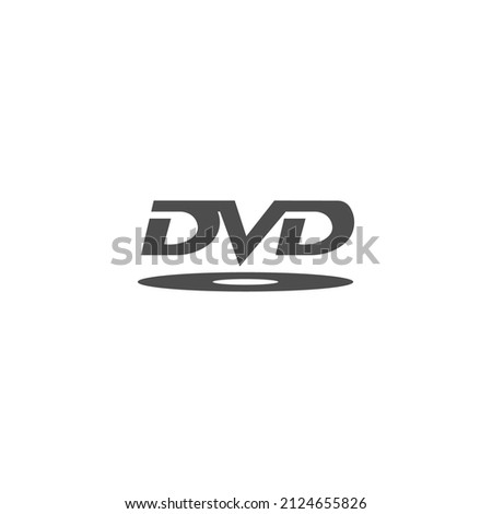 DVD logo icon design template vector