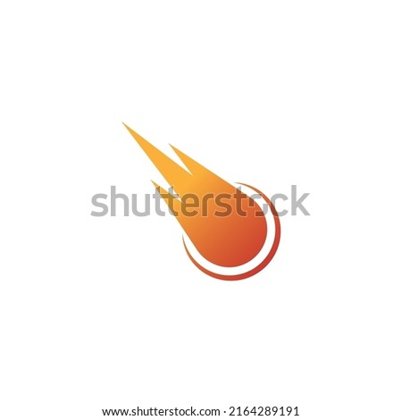 Meteor icon logo design illustration template vector