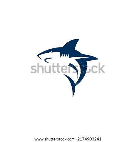 Shark logo design vector illustration