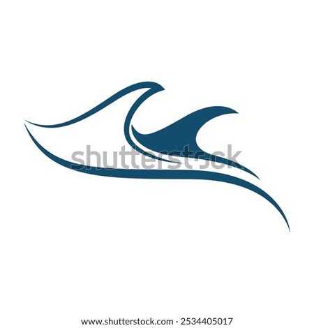 Stingray icon logo design template