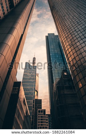 Similar – Image, Stock Photo Frankfurt, evening Evening