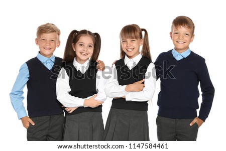 Similar – Image, Stock Photo girl in uniform with sickle in her hand and indicated cutting of the neck