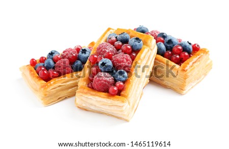 Similar – Image, Stock Photo Delicious puff pastry with fresh berries