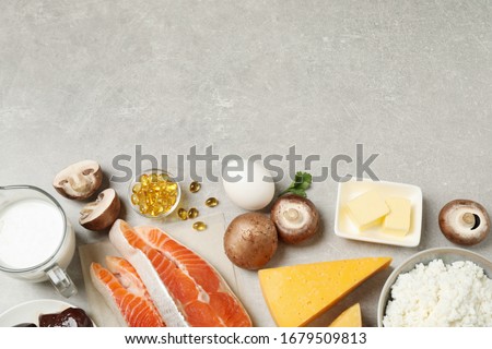 Similar – Image, Stock Photo Vaitamin D sources concept, copy space, top view