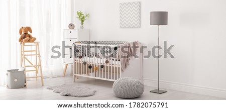 Similar – Image, Stock Photo Cute baby on ladder near pool