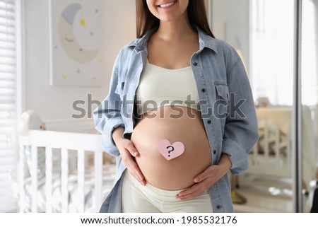 Similar – Foto Bild Baby belly with sticky notes