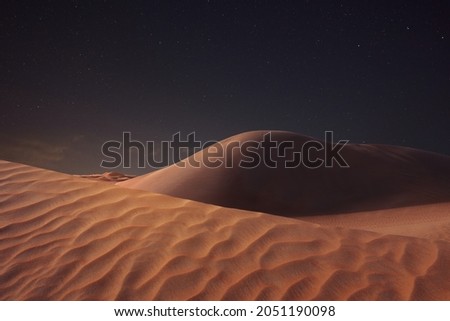 Similar – Image, Stock Photo Picturesque view of sandy beach at sunset