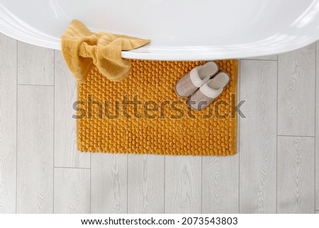 Similar – Image, Stock Photo Top view of feet on sand