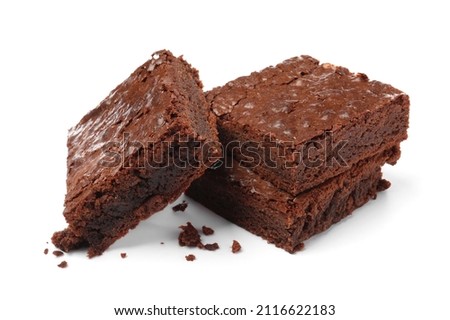 Similar – Foto Bild Textur eines gebackenen Brownie-Schokoladenkuchens mit gegossener Schokolade. Gekochte hausgemachte Speisen