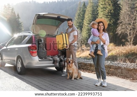 Similar – Image, Stock Photo Mother holding daughter