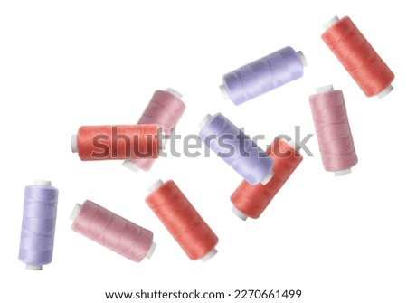 Similar – Image, Stock Photo Sewing threads in different colours in a box