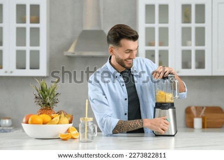 Similar – Image, Stock Photo young man is preparing for a romantic date