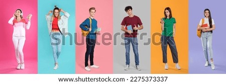 Similar – Image, Stock Photo Young girl posing with an umbrella on pink background