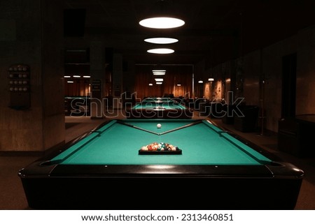 Image, Stock Photo Play billiards Pool (game)