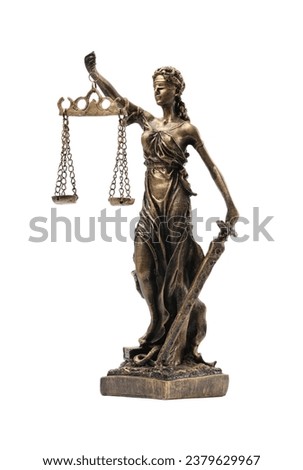 Similar – Image, Stock Photo Statue of Justice from behind