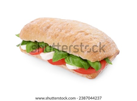 Similar – Foto Bild Ciabatta mit Tomaten, Käse und Basilikum