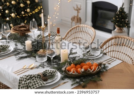 Similar – Image, Stock Photo Tangerines on the table