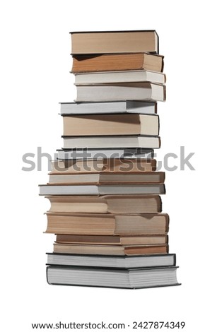 Image, Stock Photo Old books Stack Many