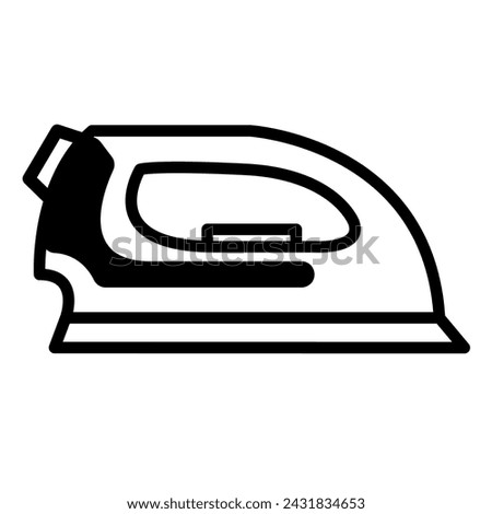 Clothes iron on white background, vector illustration