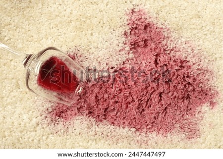 Similar – Image, Stock Photo red wine spills out of a glass