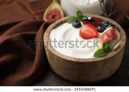 Similar – Foto Bild Naturjoghurt mit Früchten