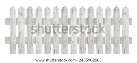 Similar – Image, Stock Photo Picket fence, in the slope