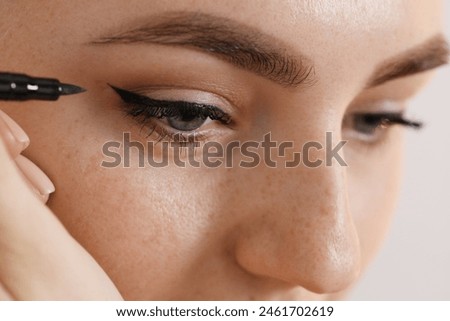 Image, Stock Photo Pens make up about a rainbow