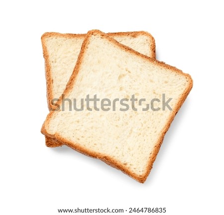 Similar – Image, Stock Photo Bread sliced in two held in womans hands. Sourdough bread