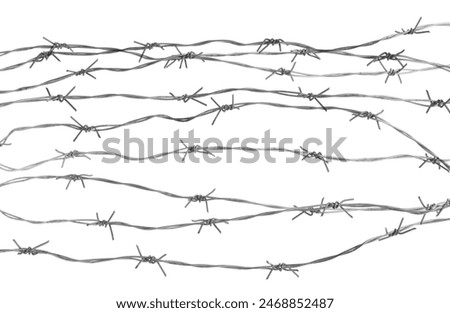 Similar – Image, Stock Photo Barbed wire and fence