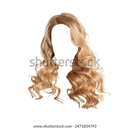 Similar – Image, Stock Photo Blond haired lady is posing in park dancing with her long blond hair fling in an air