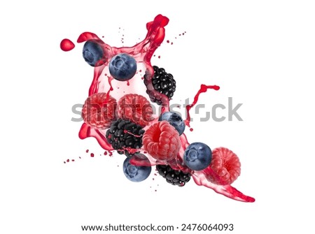 Similar – Image, Stock Photo Berries mix berry fruit