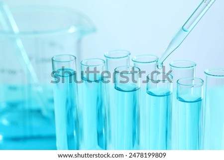 Similar – Image, Stock Photo Test tubes test science