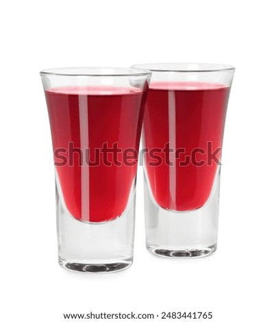 Similar – Image, Stock Photo a cherry liqueur and a beer on the pub table with tablecloth