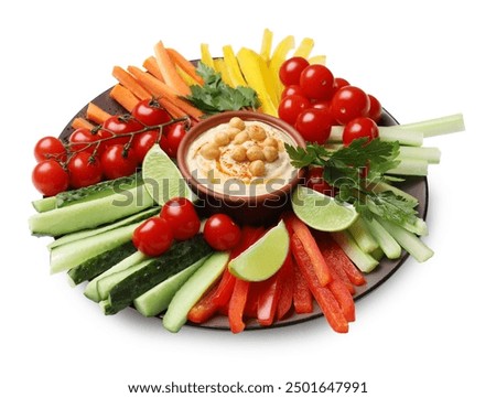 Similar – Image, Stock Photo Tasty homemade hummus on table