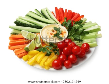 Similar – Image, Stock Photo Tasty homemade hummus on table