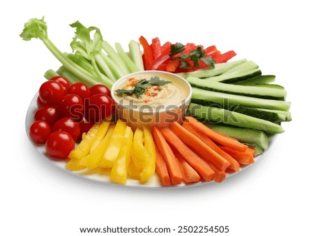 Similar – Image, Stock Photo Tasty homemade hummus on table