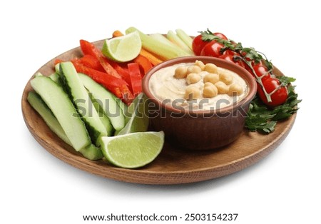 Similar – Image, Stock Photo Tasty homemade hummus on table