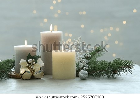 Similar – Image, Stock Photo Fir tree branch bokeh